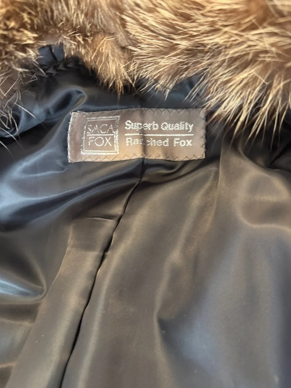 SAGA FURS SAGA FOX FUR SEMILONG COAT